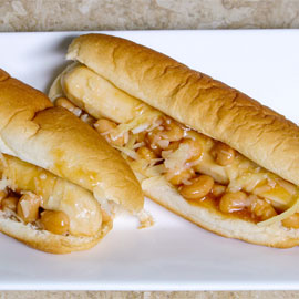 Baked Beans & Sausage Bun