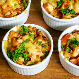 Baked Rice, Chicken & Baked Beans