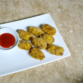 Beef & Baked Beans Pumpkin Ball