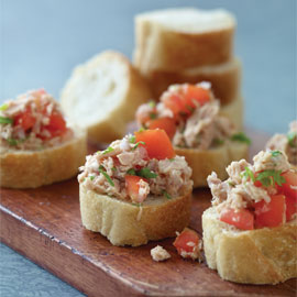 Tuna Tomato Bruschetta